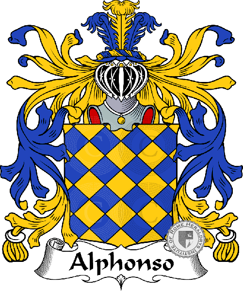 Coat of arms of family Alphonso