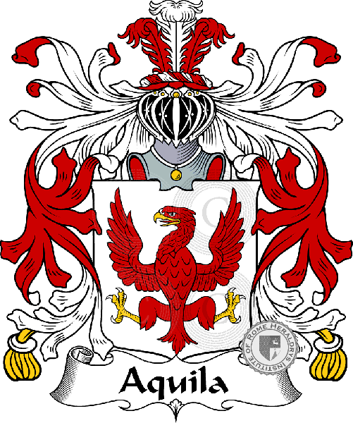 Brasão da família Aquila