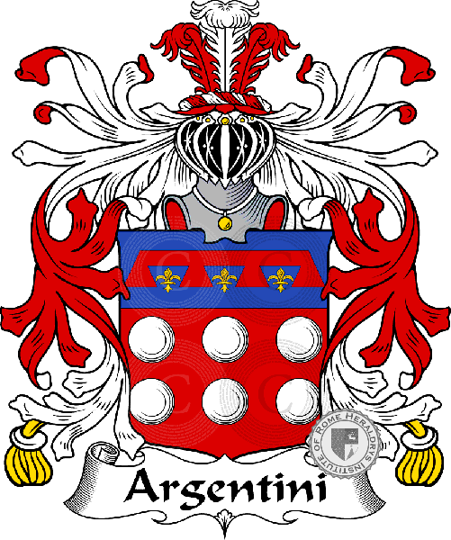 Coat of arms of family Argentini