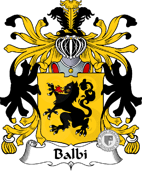 Coat of arms of family Balbi
