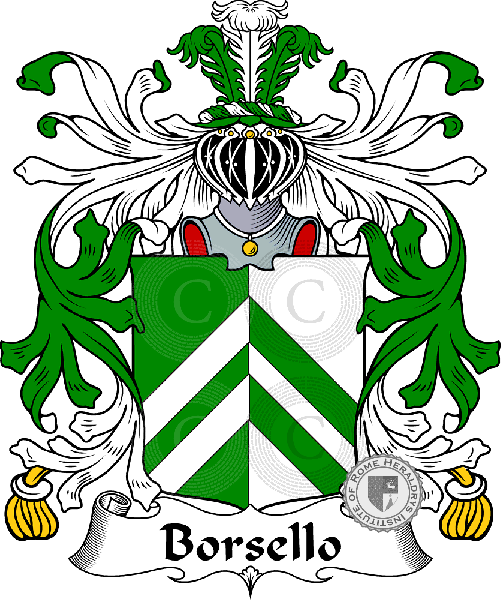 Escudo de la familia Borsello