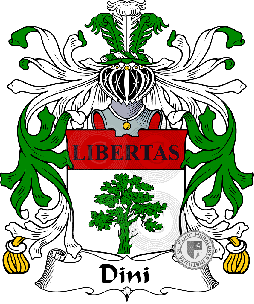 Coat of arms of family Dini