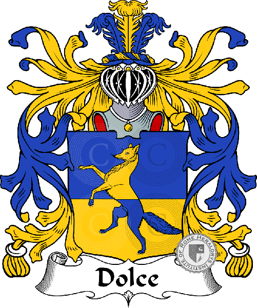 Coat of arms of family Dolce