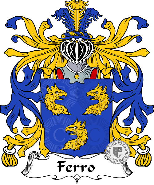Coat of arms of family Ferro