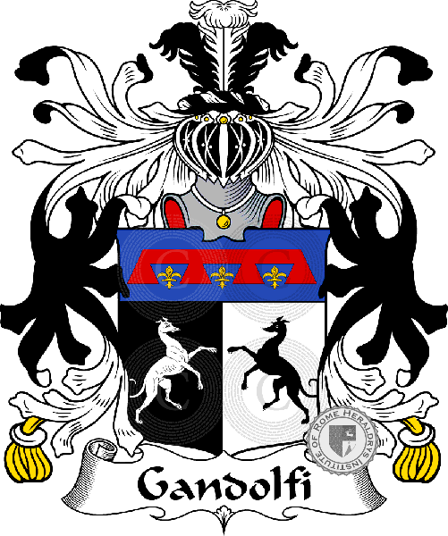 Coat of arms of family Gandolfi