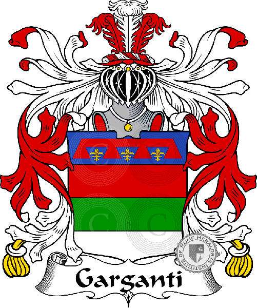 Coat of arms of family Garganti