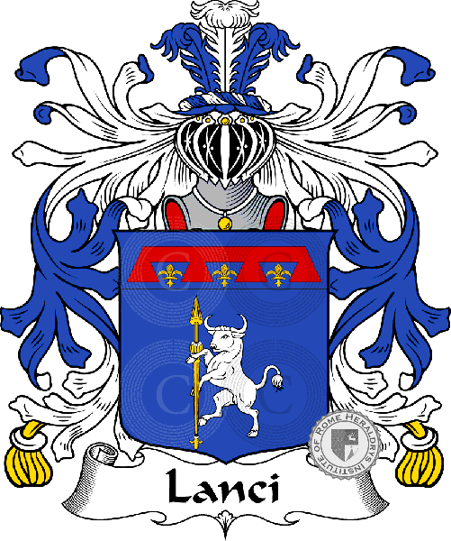 Coat of arms of family Lanci