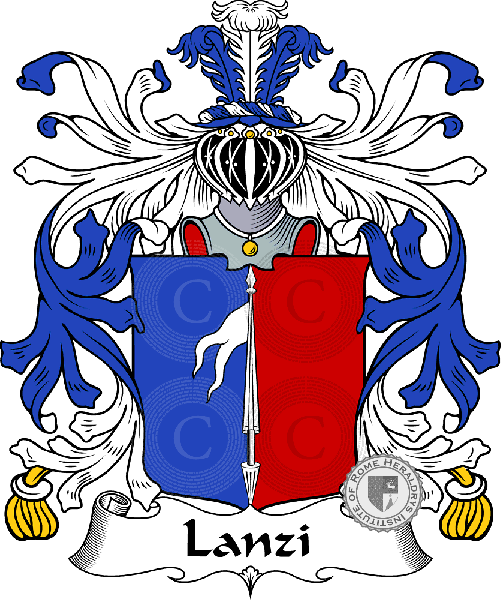 Coat of arms of family Lanzi