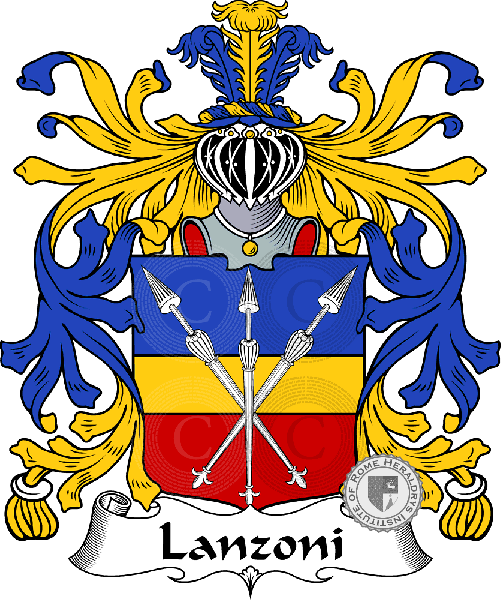 Coat of arms of family Lanzoni