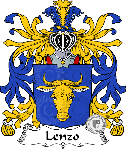 Coat of arms of family Lenzo