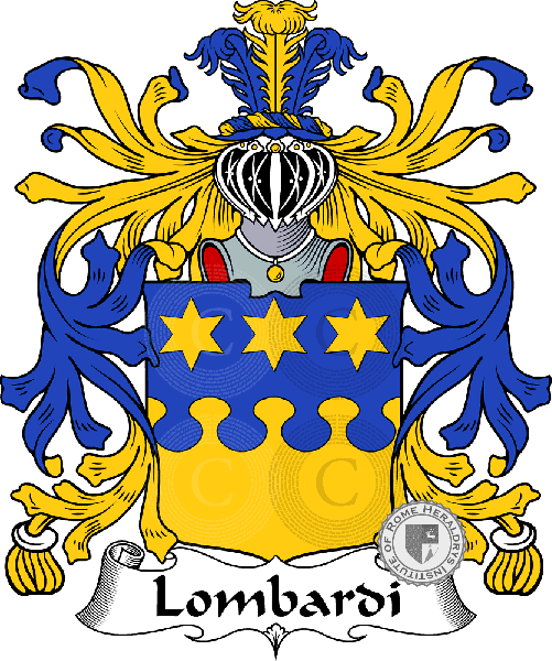 Coat of arms of family Lombardi