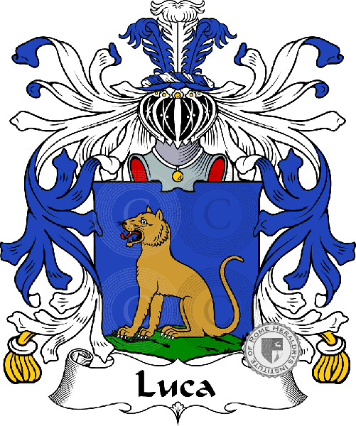 Coat of arms of family Luca