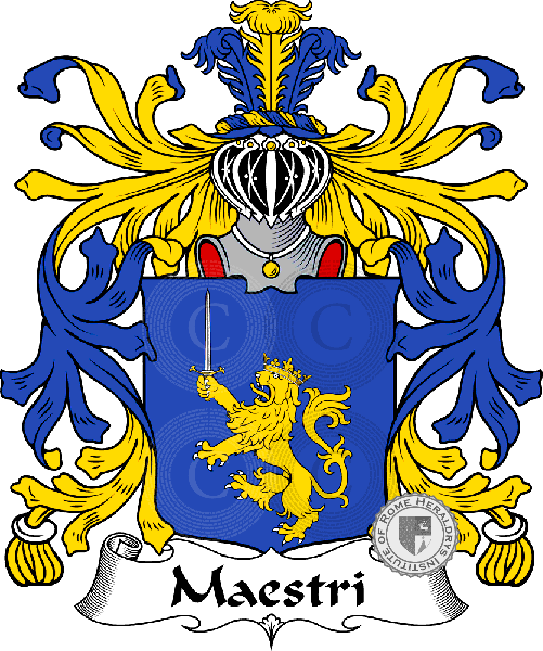 Coat of arms of family Maestri