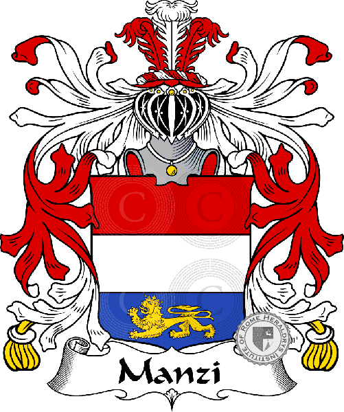 Coat of arms of family Manzi