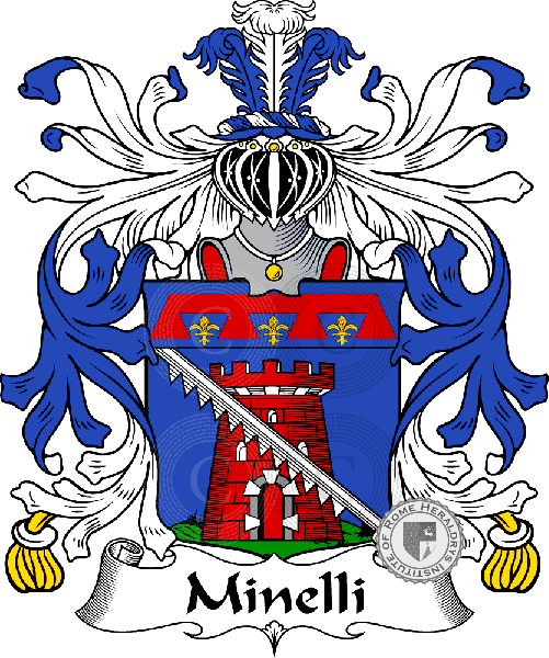 Coat of arms of family Minelli