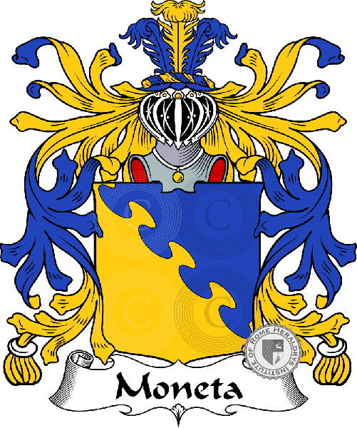 Coat of arms of family Moneta