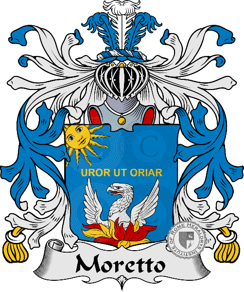 Coat of arms of family Moretto
