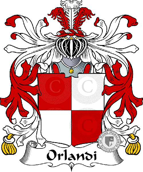 Coat of arms of family Orlandi