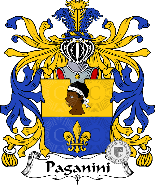 Coat of arms of family Paganini