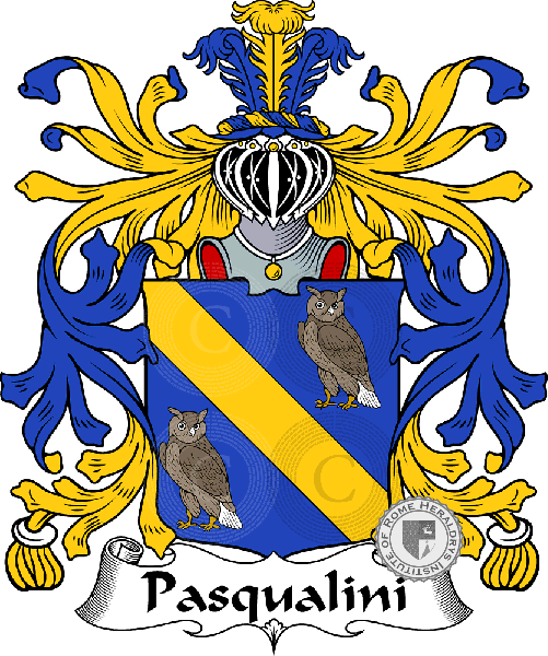 Coat of arms of family Pasqualini