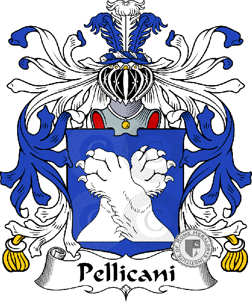 Coat of arms of family Pellicani