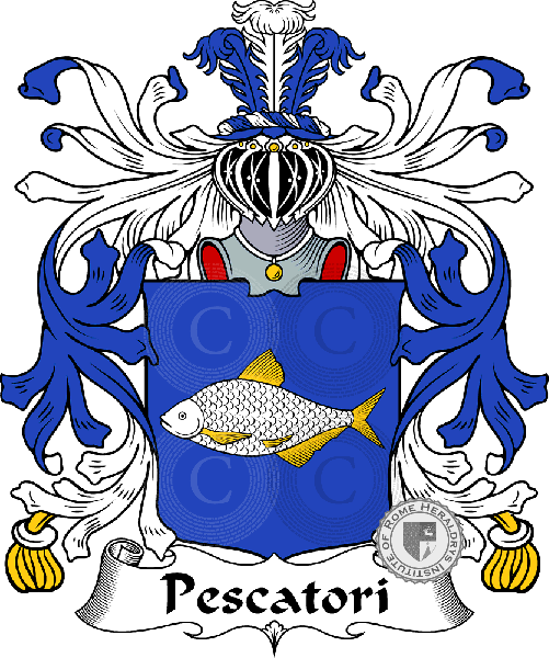 Brasão da família Pescatori