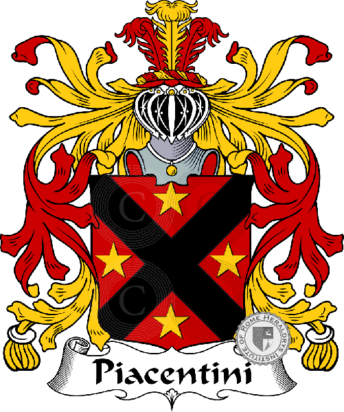 Coat of arms of family Piacentini