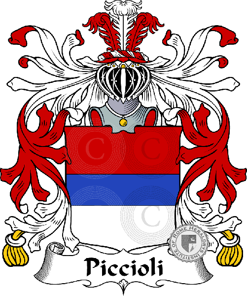 Coat of arms of family Piccioli