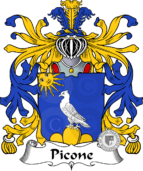 Coat of arms of family Picone