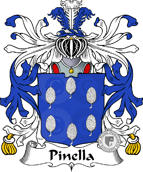 Coat of arms of family Pinella