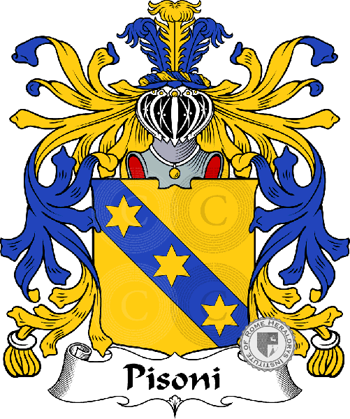 Coat of arms of family Pisoni