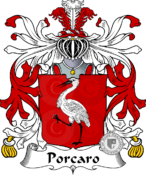 Coat of arms of family Porcaro