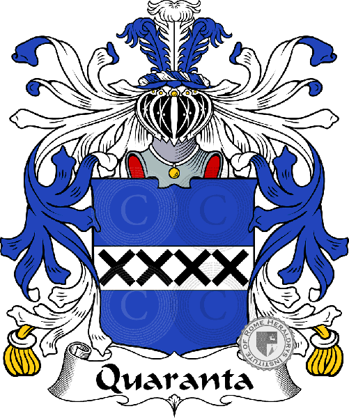 Coat of arms of family Quaranta