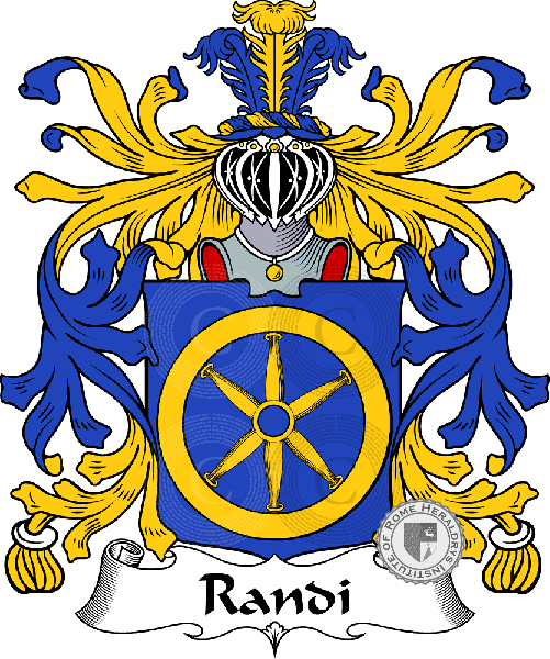 Escudo de la familia Randi