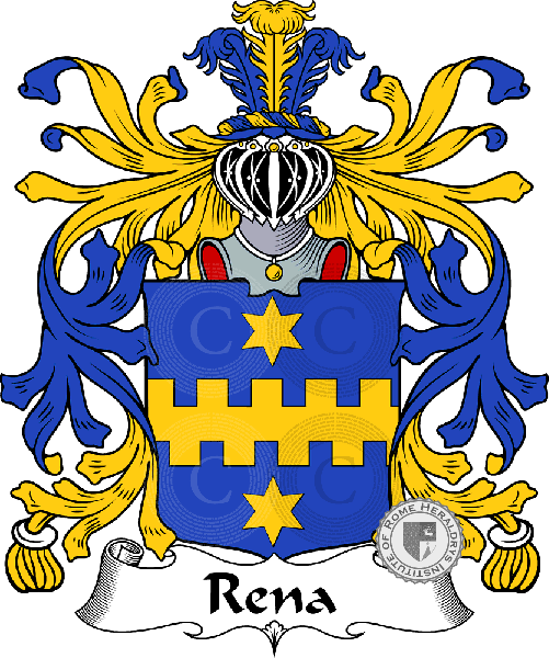 Coat of arms of family Rena