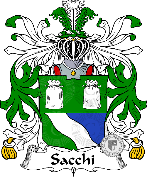 Coat of arms of family Sacchi