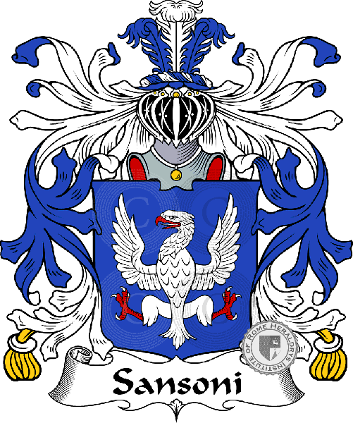 Coat of arms of family Sansoni