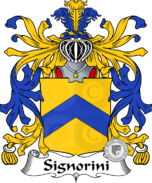 Coat of arms of family Signorini