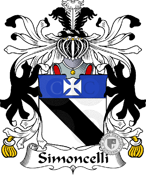 Wappen der Familie Simoncelli