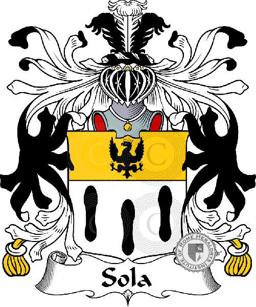 Coat of arms of family Sola