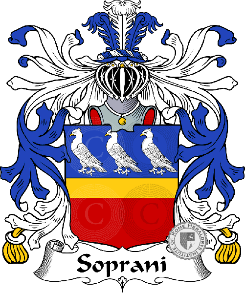Coat of arms of family Soprani