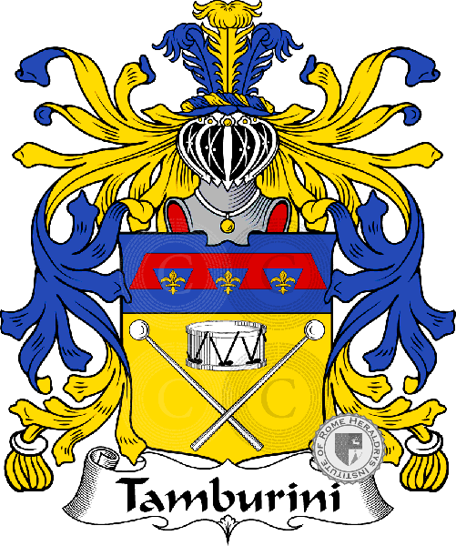 Coat of arms of family Tamburini