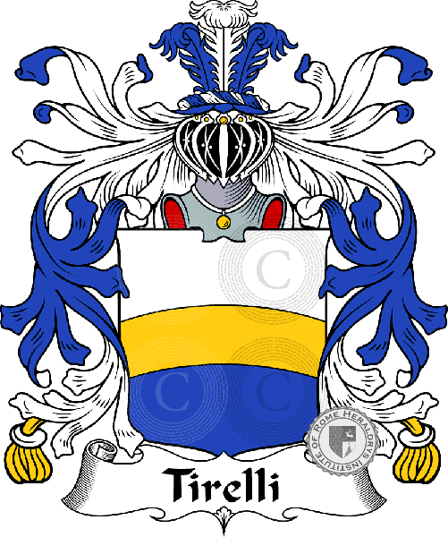 Coat of arms of family Tirelli