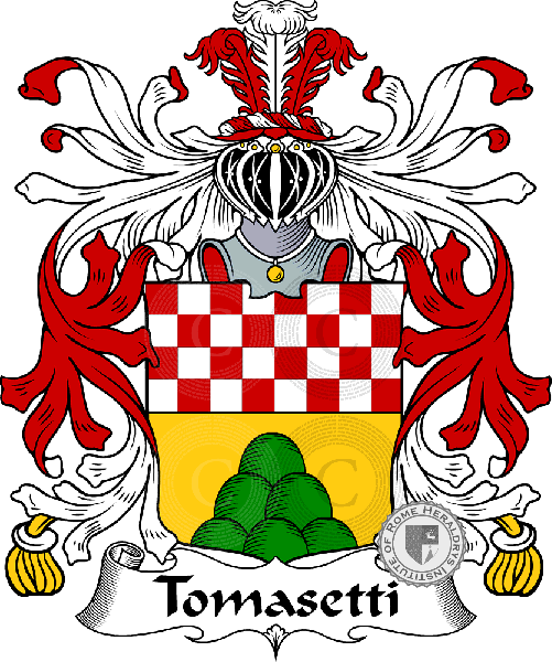 Coat of arms of family Tomasetti