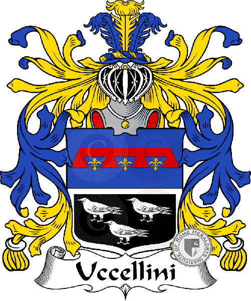 Coat of arms of family Uccellini