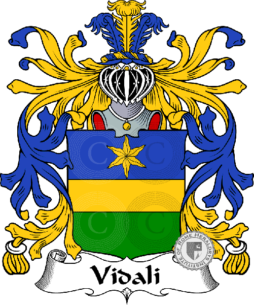 Coat of arms of family Vidali or Vitali