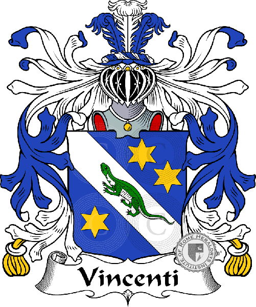 Coat of arms of family Vincenti