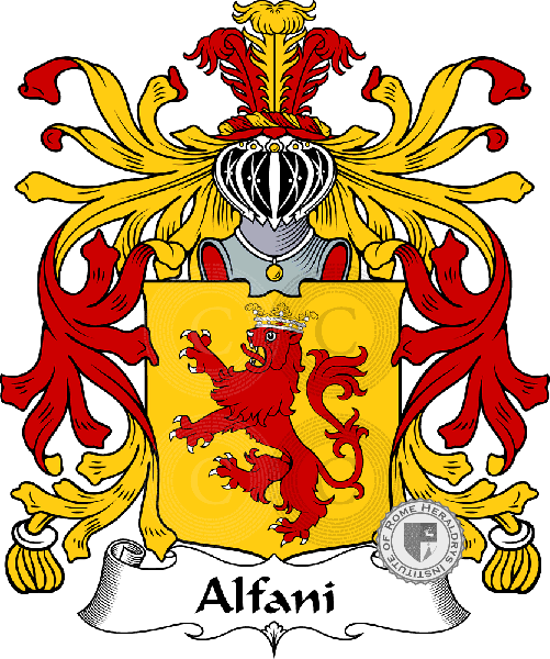 Coat of arms of family Alfani