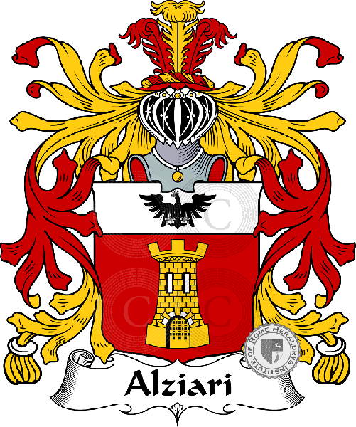 Coat of arms of family Alziari