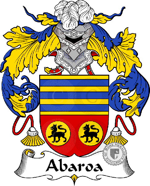 Coat of arms of family Abaroa